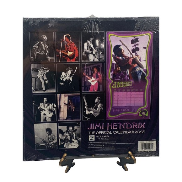 Official Jimi Hendrix Wall Calendar 2005 New Sealed Collectors Item Memorabilia - Picture 2 of 5